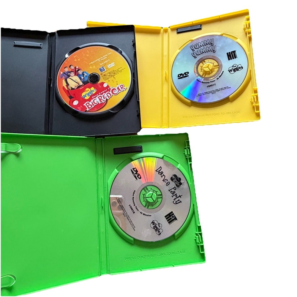 The Wiggles Movie Lot (3 DVDs) Big Red Car, Dance Party, Yummy Yummy 2005 Kids - Picture 4 of 6